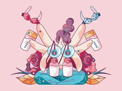 Pumping Queen breastfeeding breastmilk breastpump character design cute flat hiwow illustration milk mother mothersday nursing postpartum pumping vector