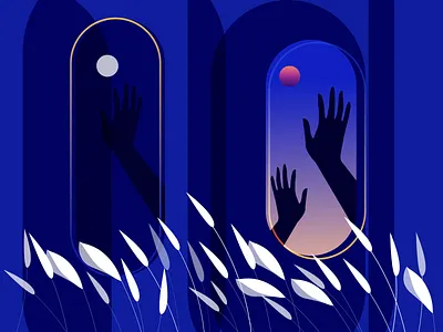 Hope architecture beauty community covid 19 gradient hope illustration minimalistic poster strong