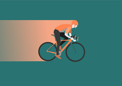 Road Bike Flat Illustration bicycle illustration road bike