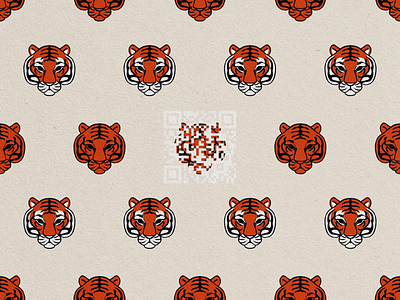 Tiger Pattern animal big cat cat character cute design graphic design illustration pattern roar tiger wild