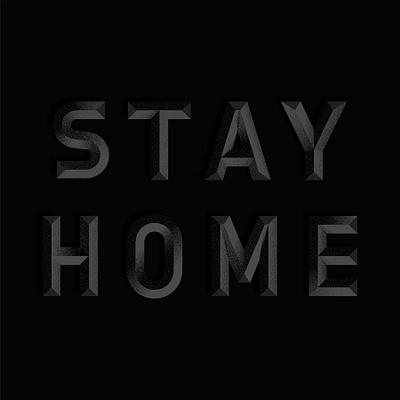 Stay Home coronavirus dark design graphic design illustration stay home type typogaphy vector