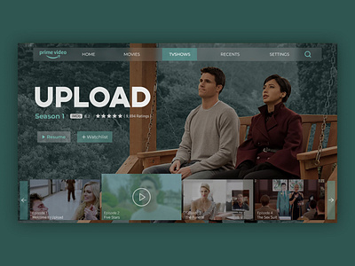 Prime Video Series Page UI Concept beginner behance dailyui design primevideo ui uidesign uidesigner uiinspiration uitrends uiux webdesign webseries webui