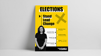 Coventry University Students’ Union Elections 2020 branding clean elections graphic design modern poster students union university