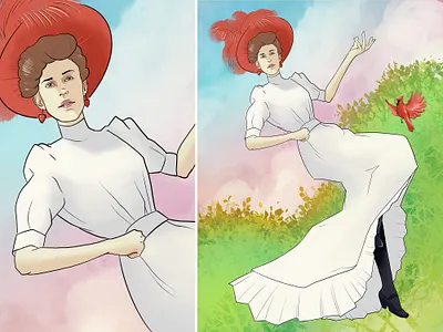 Karolina Żebrowska illustration youtuber