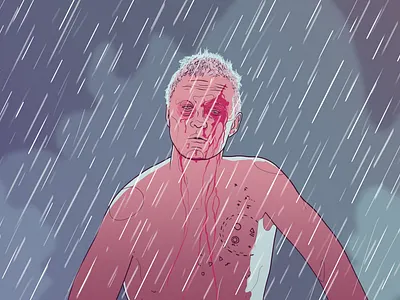 Blade Runner art design drawing illustration photoshop
