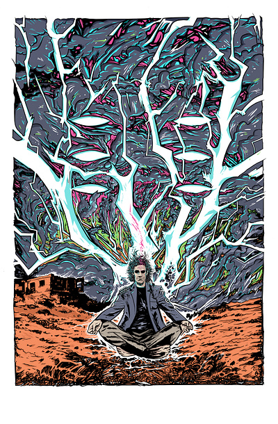 Hexer comic comic book comics drawing exorcism illustration magic super powers