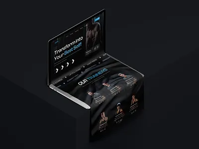 FITT - Personal Trainer Landing Page 💪🏻 coaching website dark mode fitness app fitness landing page fitness website graphic design gym landing page gym website landing page ui modern ui personal trainer prototype responsive design trainer portfolio trainer website ui user experience design user interface design ux workout app