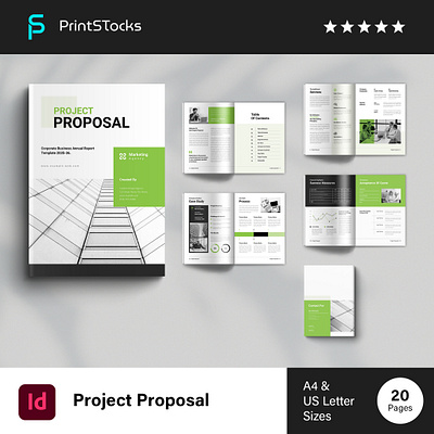 Project Proposal Template annual report branding brochure business business brochure clean corporate creative proposal design graphic design magazine modern new print project project proposal proposal simple template