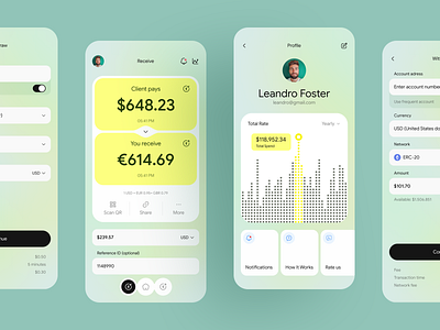 Banking Mobile App Design android app app design balance bank banking banking app finance app fintech ios mobile app money money transfer personal finance saas transactions wallet