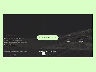 Geospace Footer Switch animation branding colors design footer geospace ui ux uxi uxui uxui design web design website website design wireframe