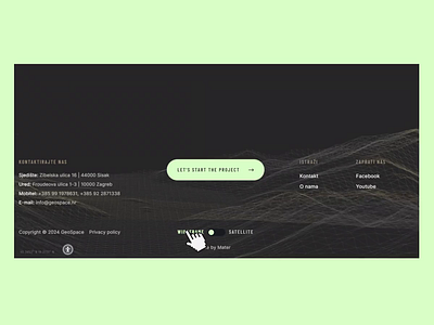 Geospace Footer Switch animation branding colors design footer geospace ui ux uxi uxui uxui design web design website website design wireframe