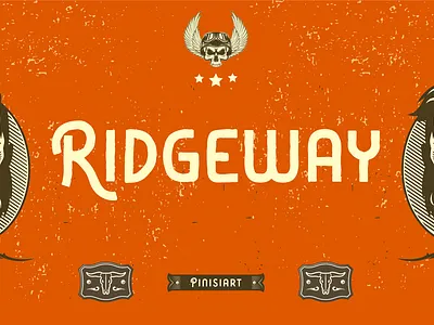 Ridgeway bold branding classic display font font gaming instagram movie poster retro vintage youtube