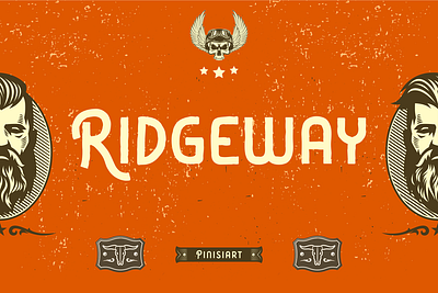 Ridgeway bold branding classic display font font gaming instagram movie poster retro vintage youtube