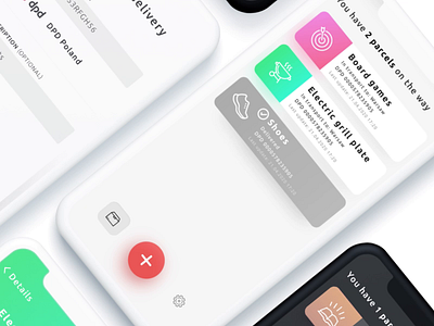 Delivery Tracking App animation app delivery app design interface ios iphone mobile motion design ui