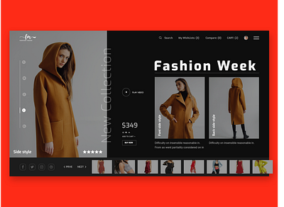 Fashion House block clean color concept design ecommence ecommerce fashion fashion color grid inspiration landing layout minimal product page typography ui ux web web deisgn