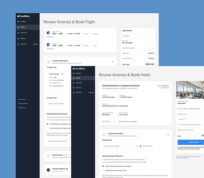 TravelBank's Updated Flights and Hotels Checkout booking checkout flights hotels productdesign travel travelapp traveldashboard traveling uiux uxdesign web webdashboard webdesign