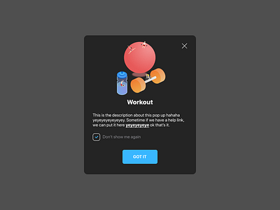 Onboarding - Workout illustration isometric ui ux