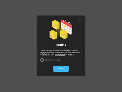 Onboarding - Routine illustration isometric ui ux