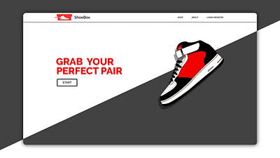 Shoebox landing Page figma ui uidesign webdesign website design