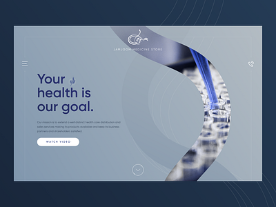 Jamjoom Medicine Store clean company concept concept design concepts dna health jamjoom medical medical website medicine modern online store ui ux website website ui