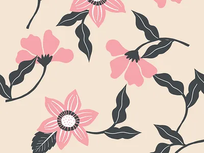 Floral pattern with vintage vibes adobe fresco floral floral pattern flower pattern flowers illustration seamless pattern surface design surface pattern textile design textile pattern vintage