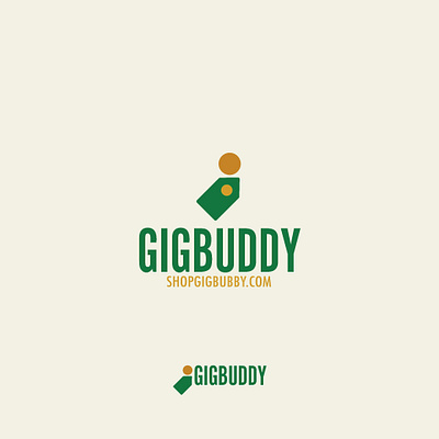 Gigbuddy brand branding clean design flat gig logo logo design logos online store purchase shopify simple store