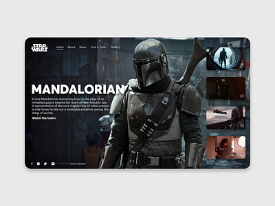 Star Wars: The Mandalorian Website branding design landing site design ui ui ux ui design uidesign uiux ux ux ui ux design uxdesign uxui web web design webdesign website website design