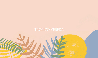 Trópico Vereda - Logo beach brand brand design branding graphic hotel jungle logo logo design logotype logotypes peach pink planta plants tropical