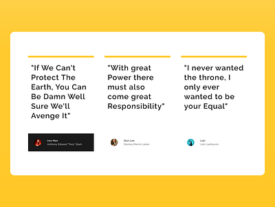 Testimonials UI 100daysofui adobexd dailyui design ui