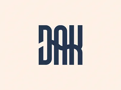 DAK logotype brand branding design dribbble identity logo logotype mark minimal typography
