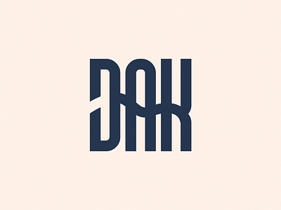 DAK logotype brand branding design dribbble identity logo logotype mark minimal typography