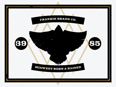 Frankie Midwest Eagle branding cincinnati coal design eagle gold gritty illustration kentucky shadow vintage