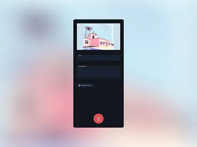 Audio recording app concept audio blur clean concept design flat minimal recording sketch ui ux