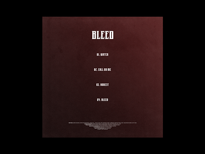 BLEED BACK COVER. art artwork cover design graphic design graphicdesign photoshop photoshop art photoshop artwork typography