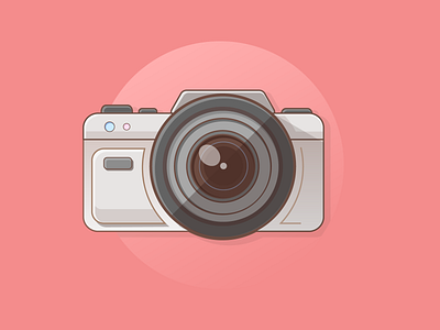 Photo Camera Logo camera icon camera logo flat design camera flat gradient photo camera photo camera logo