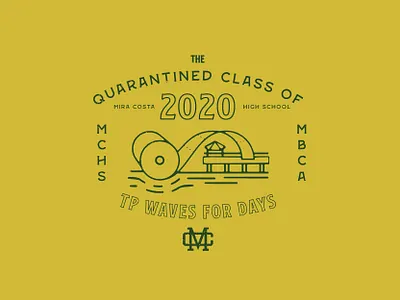 The Quarantined Class badge badge logo banners branding graphic design graphics highschool logo logo design school tp