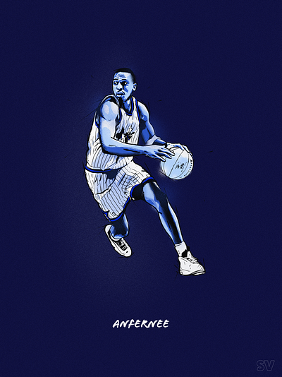 Anfernee 'Penny' Hardaway. NBA Illustration 2020. artwork design drawing flat illustration illustrator nba photoshop poster vector