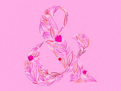 & | 36 Days of Type 2020 design illustration ipad lettering lettering pink typography