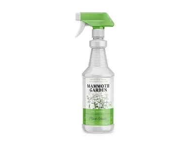 Mammoth Garden - Sprayer Mock agriculture bottle label bottle mockup branding label label packaging labeldesign