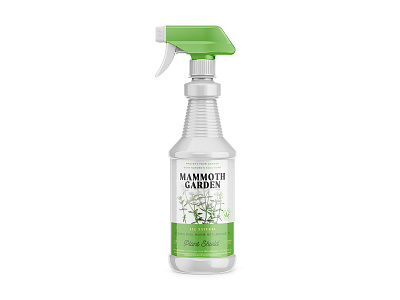 Mammoth Garden - Sprayer Mock agriculture bottle label bottle mockup branding label label packaging labeldesign