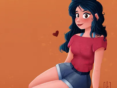 Blair cartoon character art character concept characterdesign concept art girl girl drawing illustration visual development woman