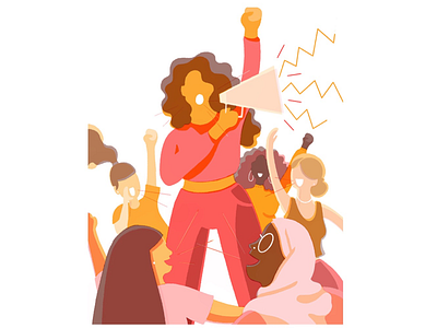 Advocacy advocacy design digital girl illustration power powerful risk risograph women