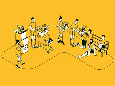 Swapping Food for FIFA? charity community design donation fifa flat food foodie graphic help illustration soccer sport vector