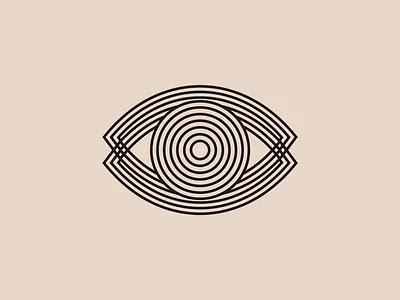 Eye Illusion Icon cannabis cbd eye eye icon icon iconography illusion logo logo mark modern mystical occult shapes tarot