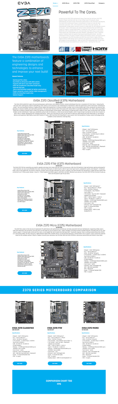 EVGA Z370 Series Motherboard Article art direction article evga marketing motherboard