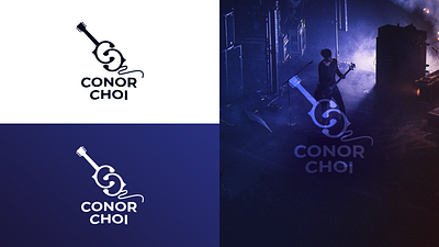 Conor Choi artist band branding guitar logo purple singer