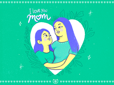 Happy Mother's Day cartoon cartoonart characterdesign cute digitalart drawing happymothersday heart illustration instagram love mom momsday mothers day mothersday people peru photoshop sketch wacom