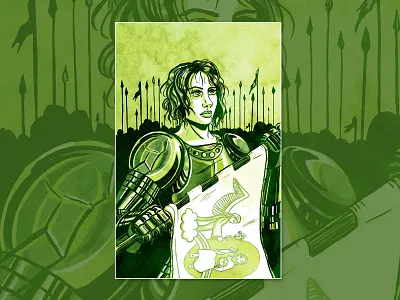 Zodiac Virgo astrology drawing illustration ink joan of arc virgo zodiac