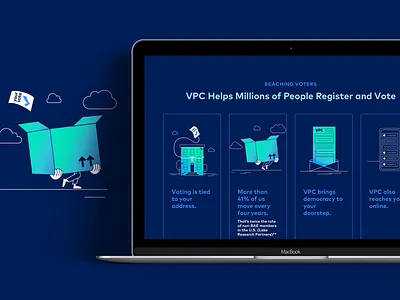 Voting Doodles actual size gradient illustration voter