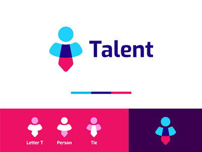 Talent Logo abstract logo app logo branding consultant corporate logo logo design modern modern logo office people person logo personal recruitment staff staffing t logo talent tech technology logo